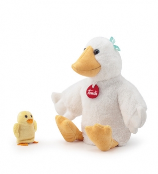 Gans mit Küken / 29057/ Trudi / Handpuppe / 33 cm