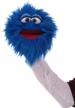 Quackelfritze / Jabberwalky (blau) W806 / Living-Puppets / Handpuppe 20 cm