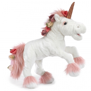 Folkmanis - Einhorn - Handpuppe / Nr. 3161 - 66 cm