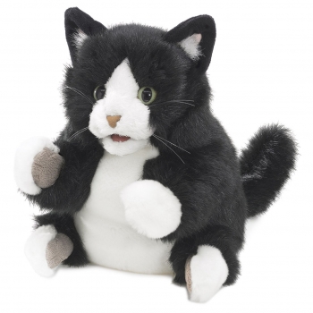 Folkmanis - Tuxedo Kätzchen Nr. 3179  / Handpuppe /