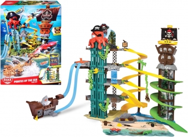 Dickie Toys - Pirates of the Sea Playset – Parkgarage mit 5 Ebenen
