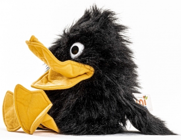 UniToys - Handpuppe Rabe - Nr. S00244 -  31 cm (Höhe)