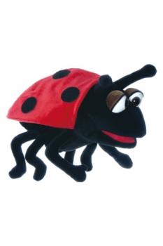 Marienkäfer Hubi W441 / Living-Puppets / Handpuppe 27 cm