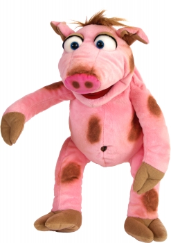 Schweinchen Stulle W783 / Living-Puppets / 47 cm