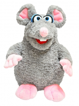 Klette die Maus W908 /Living-Puppets / Handpuppe 37 cm