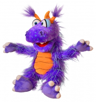Drache Ratschepü W939 /Living-Puppets / Handpuppe 52 cm