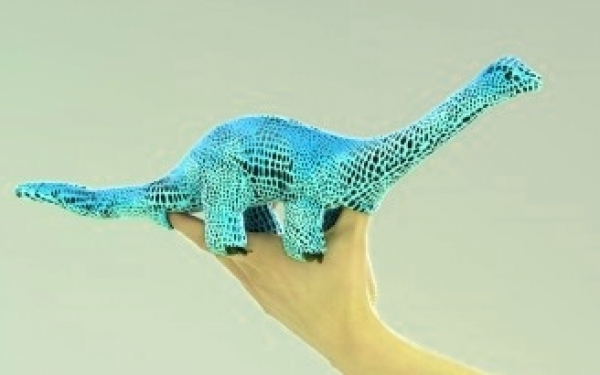 Folkmanis - Mini Saurier - Apatosaurus - Farbe blau - Nr. 2650