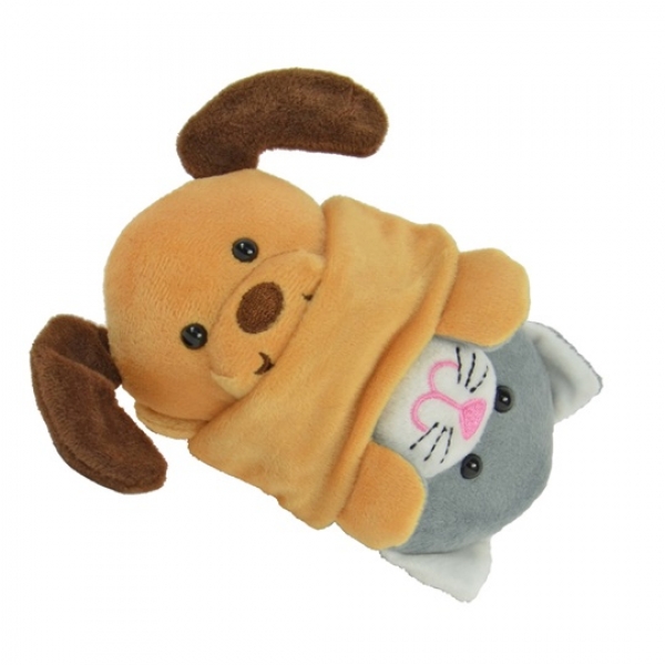 Swappies - 26912, Wende-Plüschtier, Swappie Hund/Katze, 15 cm