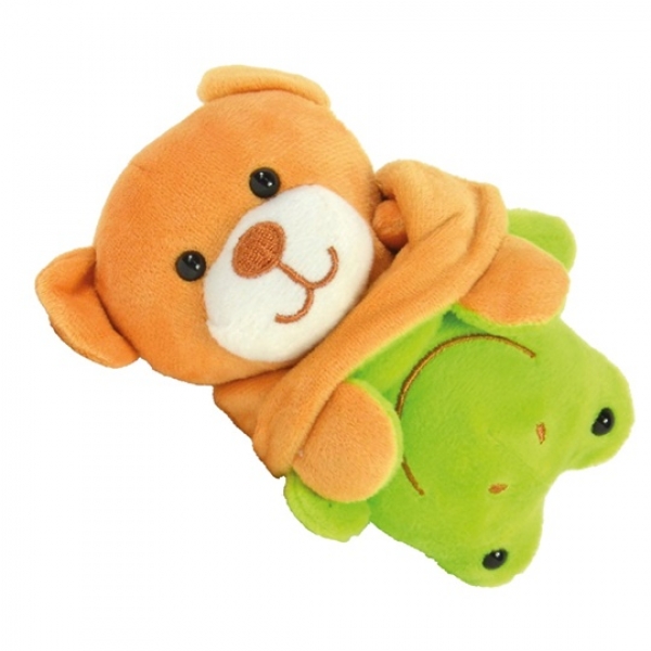 Swappies - 26914 Wende-Plüschtier, Swappie Bär/Frosch, 15 cm