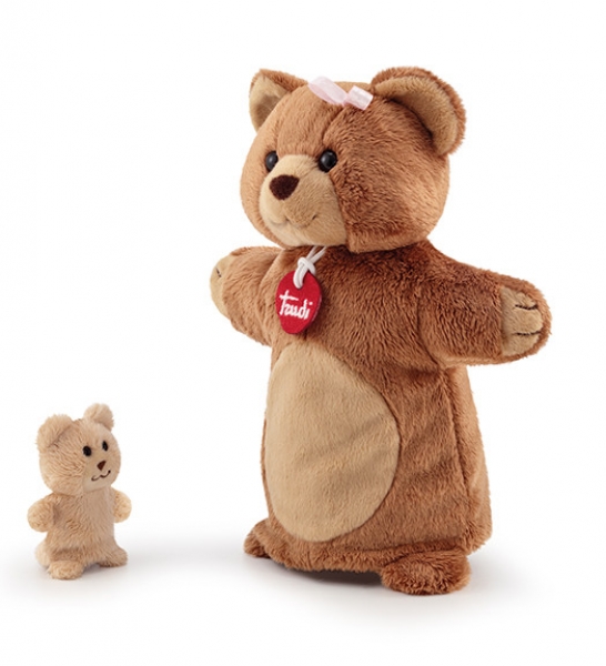 Bärin mit Baby / 29858 / Trudi /Handpuppe / 26 cm