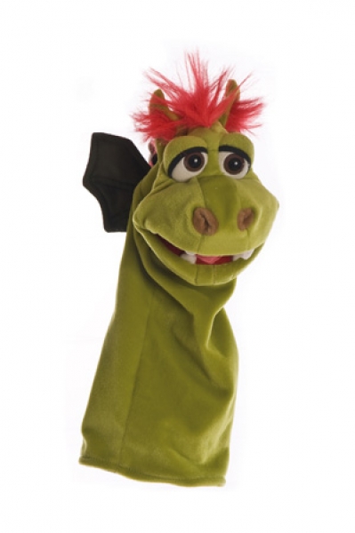 Drache Gregor W316 / Living-Puppets / Handpuppe 35 cm