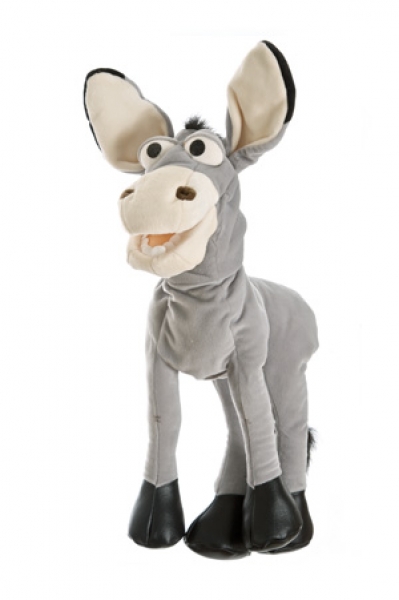 Esel Fridulin W117 / Living-Puppets / Handpuppe 46 cm