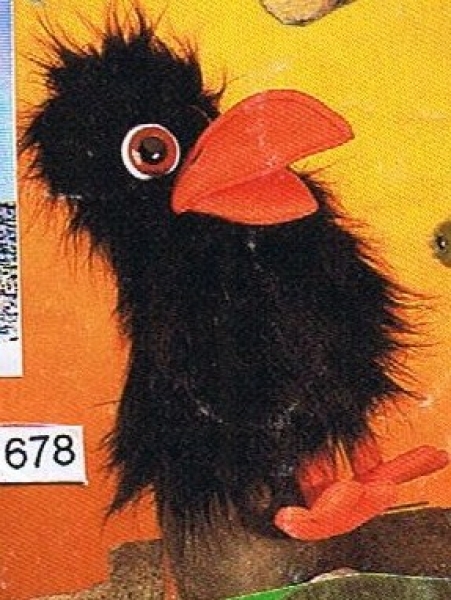 Rabe - Handpuppe- Made in Germany