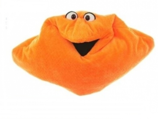 Wunschtraum-Kuschelmuschelkissen orange W236 / Living-Puppets / Handpuppe