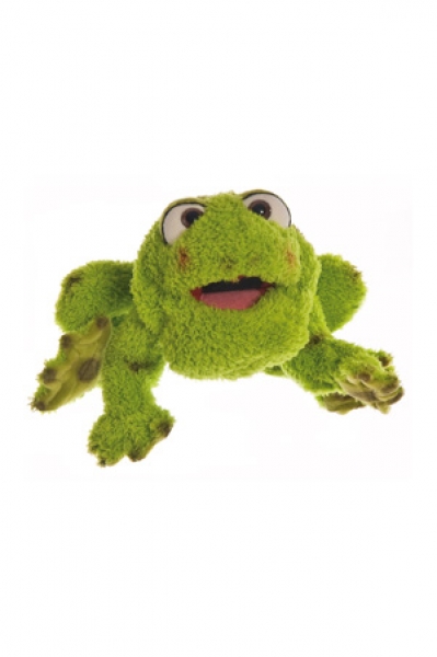 Frosch Rolf W207 / Living-Puppets / Handpuppe 35 cm