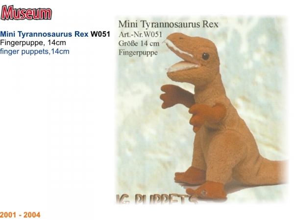 Mini Saurier - T-Rex - Nr. W051 - Living-Puppets