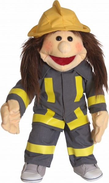 Feuerwehr Kleidung 3teilig W857 / Living-Puppets / für 65 cm