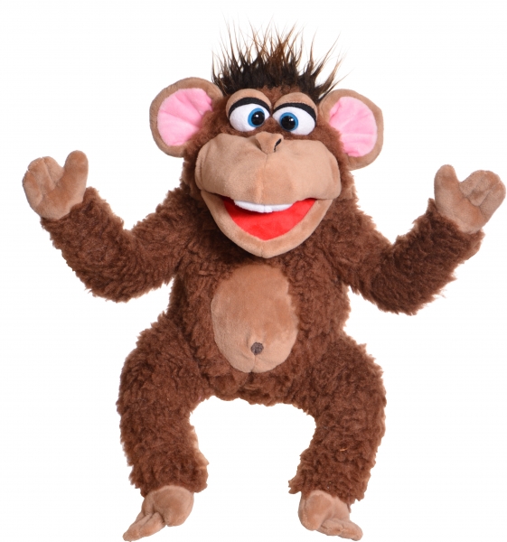 Affe Fuzius W874 / Living-Puppets / Handpuppe 40 cm