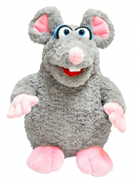Klette die Maus W908 /Living-Puppets / Handpuppe 37 cm