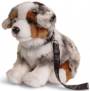 UniToys - Australischer Schäferhund Welpe-Mit Leine-Nr. HA27118 - Kuschel/Plüschtier